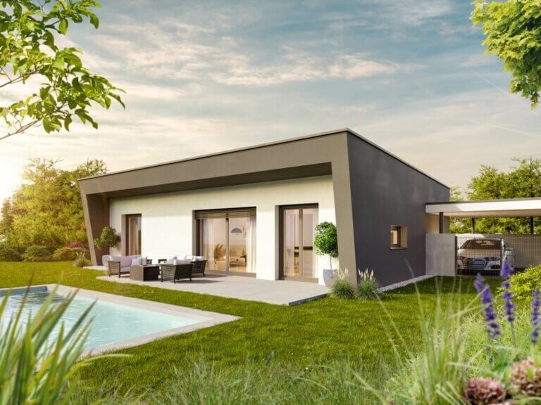Designvorschlag Ziegelmassivhaus Livello