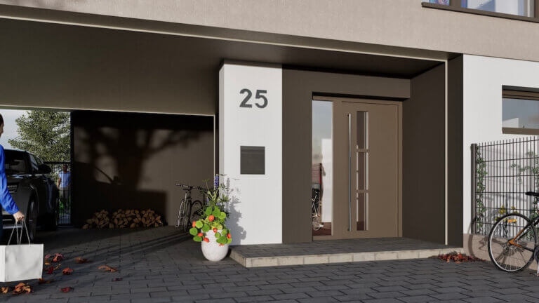 Lumera Ziegelhaus Design Frontansicht – WAHA GmbH