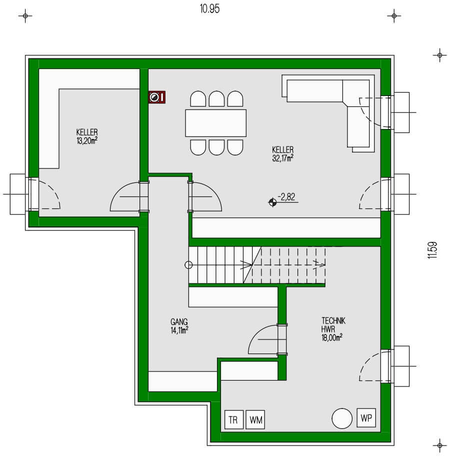 Grundriss Haus Lumera KG – Waha GmbH
